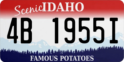 ID license plate 4B1955I