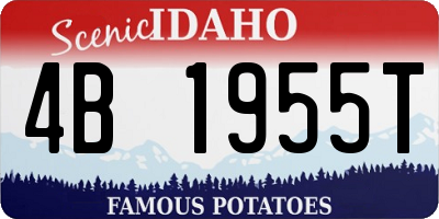 ID license plate 4B1955T