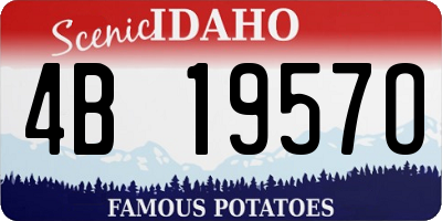 ID license plate 4B1957O