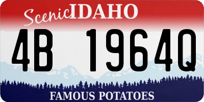 ID license plate 4B1964Q