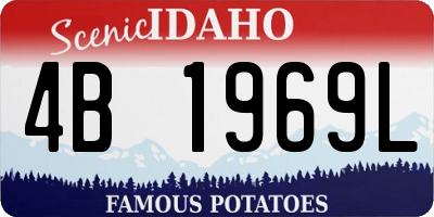 ID license plate 4B1969L