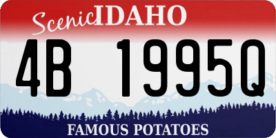 ID license plate 4B1995Q