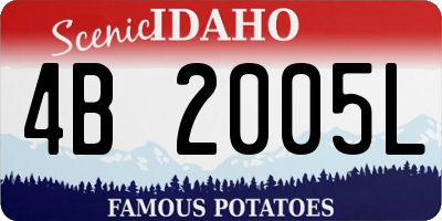 ID license plate 4B2005L
