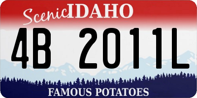 ID license plate 4B2011L