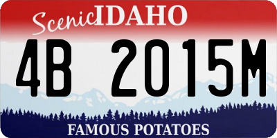 ID license plate 4B2015M