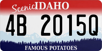 ID license plate 4B2015Q