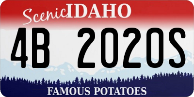 ID license plate 4B2020S
