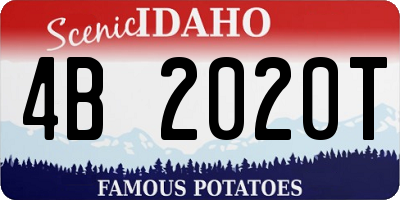 ID license plate 4B2020T