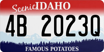 ID license plate 4B2023Q