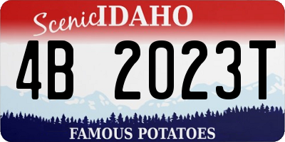 ID license plate 4B2023T