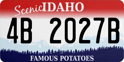 ID license plate 4B2027B