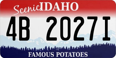 ID license plate 4B2027I