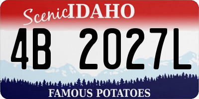 ID license plate 4B2027L