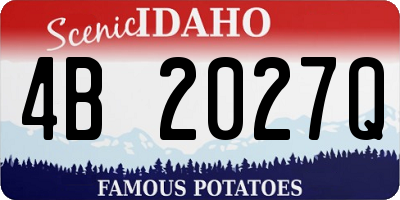 ID license plate 4B2027Q