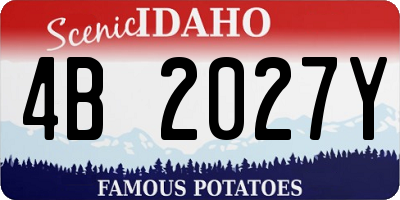 ID license plate 4B2027Y