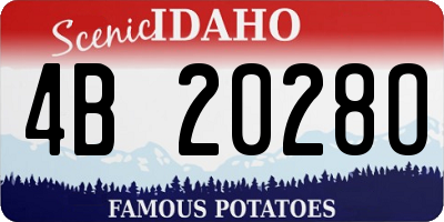 ID license plate 4B2028O