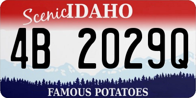 ID license plate 4B2029Q