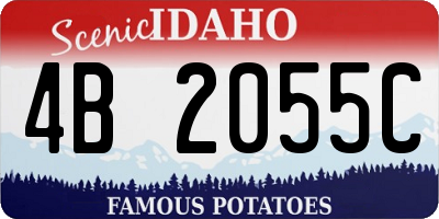 ID license plate 4B2055C