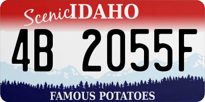 ID license plate 4B2055F