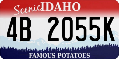 ID license plate 4B2055K