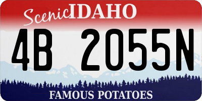 ID license plate 4B2055N