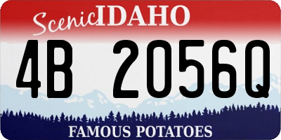 ID license plate 4B2056Q
