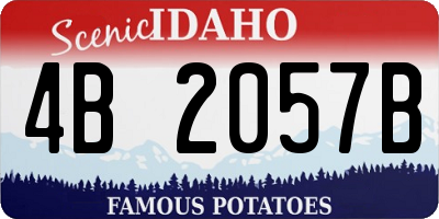 ID license plate 4B2057B