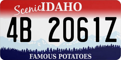 ID license plate 4B2061Z