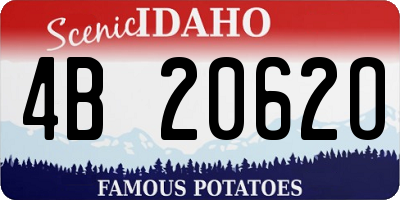 ID license plate 4B2062O