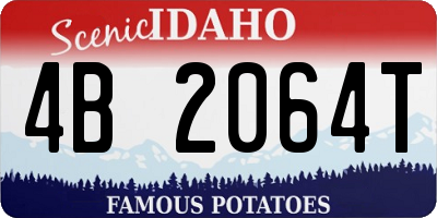 ID license plate 4B2064T