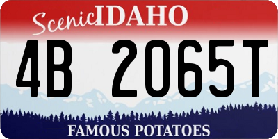 ID license plate 4B2065T