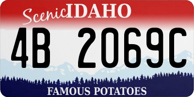 ID license plate 4B2069C