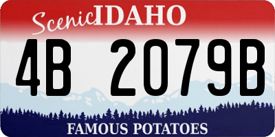 ID license plate 4B2079B