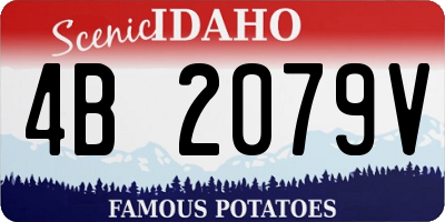ID license plate 4B2079V