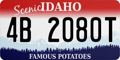 ID license plate 4B2080T