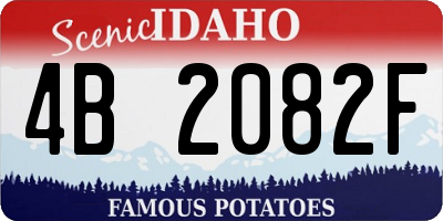 ID license plate 4B2082F