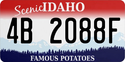 ID license plate 4B2088F