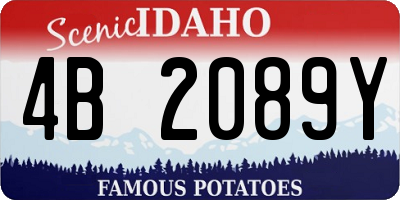 ID license plate 4B2089Y
