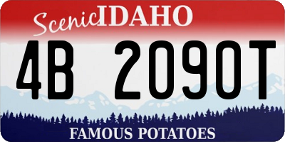 ID license plate 4B2090T