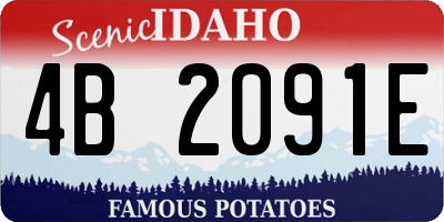 ID license plate 4B2091E