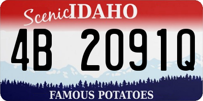 ID license plate 4B2091Q