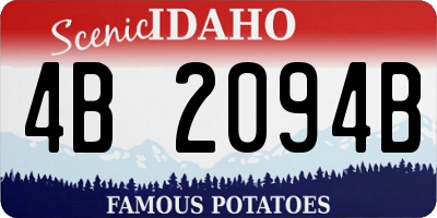 ID license plate 4B2094B