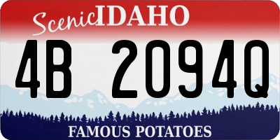 ID license plate 4B2094Q