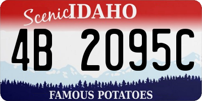 ID license plate 4B2095C