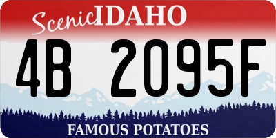ID license plate 4B2095F