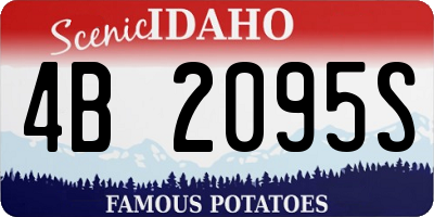 ID license plate 4B2095S