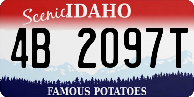 ID license plate 4B2097T