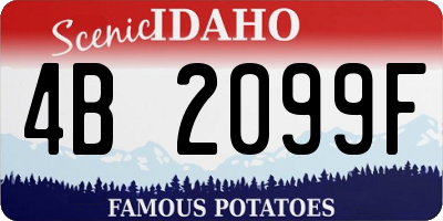 ID license plate 4B2099F