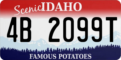 ID license plate 4B2099T