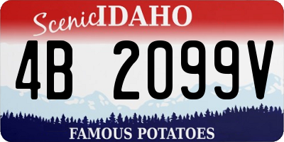 ID license plate 4B2099V